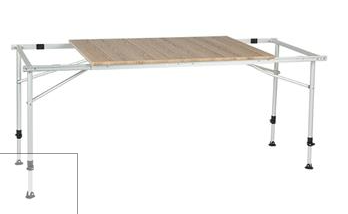 Travellife Sorrento tafel uitschuifbaar honey comd brown 100/140/180cm.