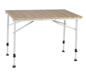 Travellife Sorrento tafel uitschuifbaar honey comd brown 100/140/180cm.